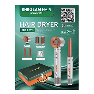 پک سشوار چندکاره شیگلم مدل دایسون SHIGLAM Dyson Design (اصل)