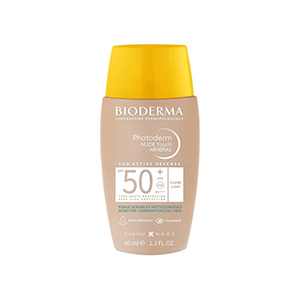 ضد آفتاب تقویت کننده فتودرم نود تاچ مینرال SPF 50 بایودرما رنگ لایت
