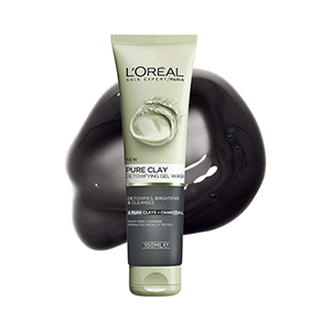 اسکراب خاک رس و زغال لورال LOREAL PURE CLAY حجم 150 میل