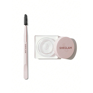 صابون ابرو کاسه ای شیگلم(ژل ابرو کاسه ای SHEGLAM set me up hold شیگلم + اپلیکاتور دو طرفه)