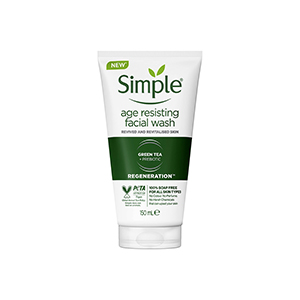 ژل شستشو ضد پیری چای سبز Age Resisting سیمپل 150ml