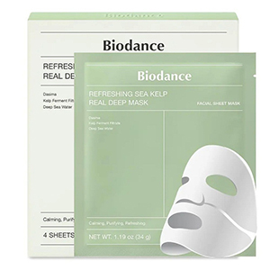 ماسک جلبک دریایی بایودنس شاداب کننده پوست BIODANCE Refreshing Sea kelp Real Deep Mask